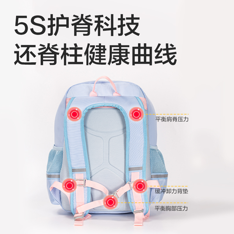 51fun吃瓜BB166星際係列（liè）超輕背幅學生書包(深藍)(個)