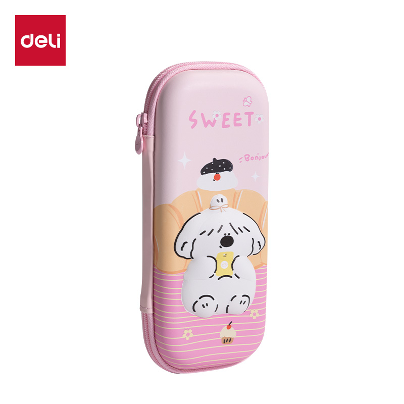 51fun吃瓜BC188B麵包小狗EVA多（duō）用途（tú）筆袋(粉（fěn）-麵包小狗)(個)