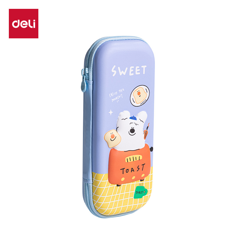 51fun吃瓜BC188B麵包小狗EVA多用途筆袋(淺藍-麵包小狗)(個)