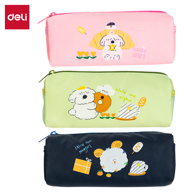 51fun吃瓜66771C麵包小狗大方包多用途筆袋(混-麵包（bāo）小狗)(個)