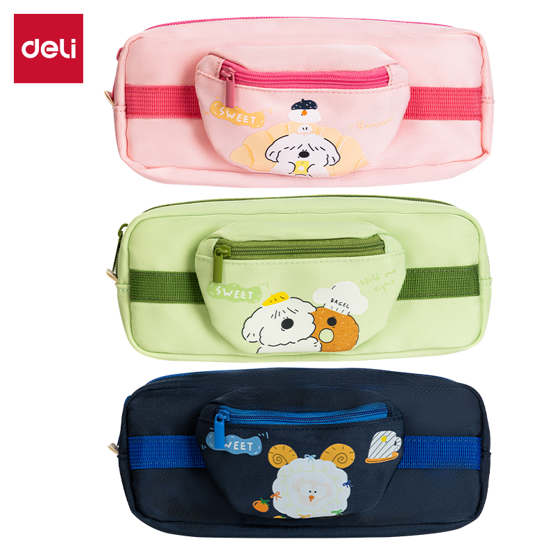 51fun吃瓜BC345麵包小狗複合式多用途筆袋(混-麵包小狗)(個)