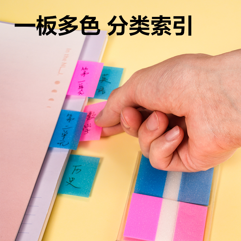 51fun吃瓜BT463指示（shì）標簽38*51mm-40張(20×2)膜類可書寫(混)(袋)