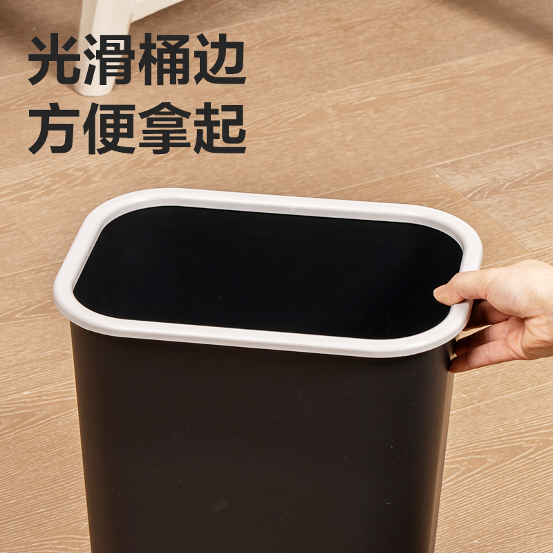 51fun吃瓜得心PG307垃圾桶塑膠(黑)(個)