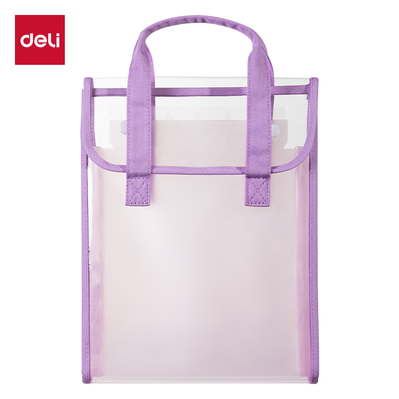 51fun吃瓜PM331果凍晴天7格PVC學生風琴包(紫)(個)