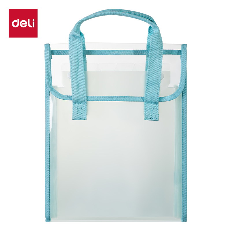 51fun吃瓜（lì）PM331果凍晴（qíng）天7格PVC學生風琴包(藍)(個)