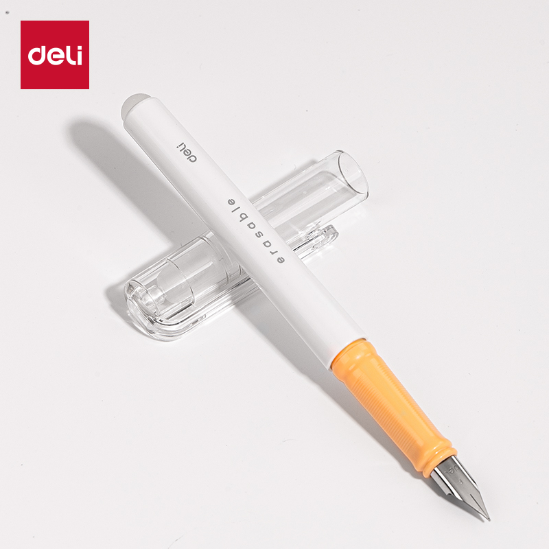 51fun吃瓜SF528熱敏可擦學生鋼筆F明尖(1筆+1潤筆器+2墨囊/卡)(晶藍)