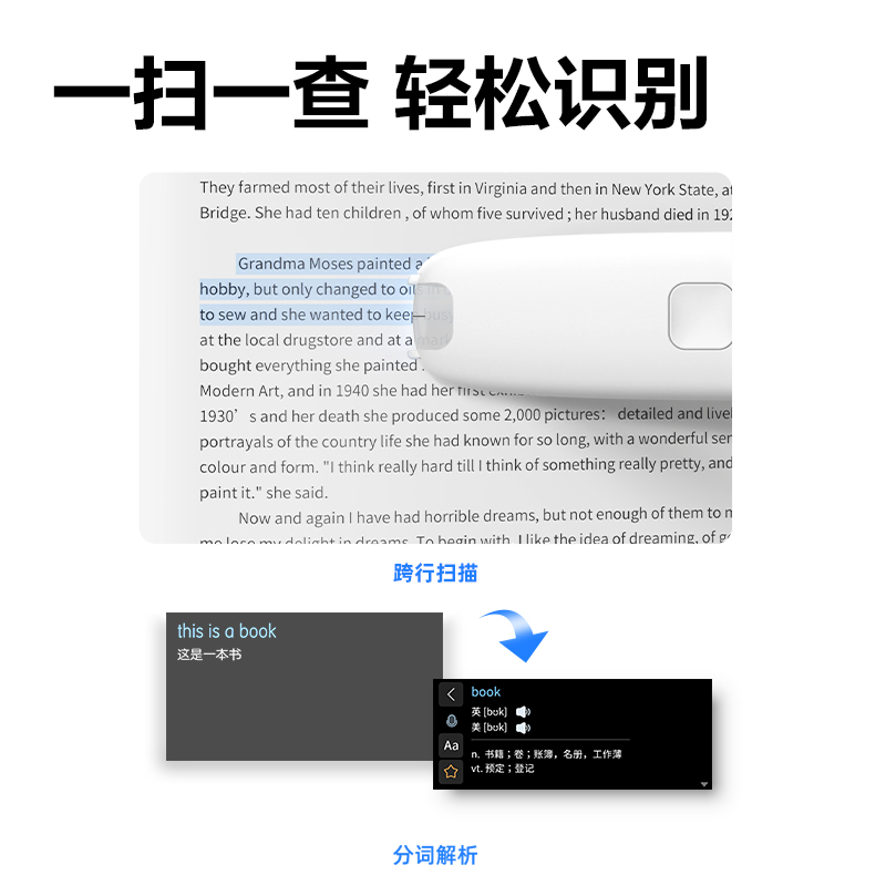 51fun吃瓜R5智能學習產品_詞典筆(白（bái）)(支)