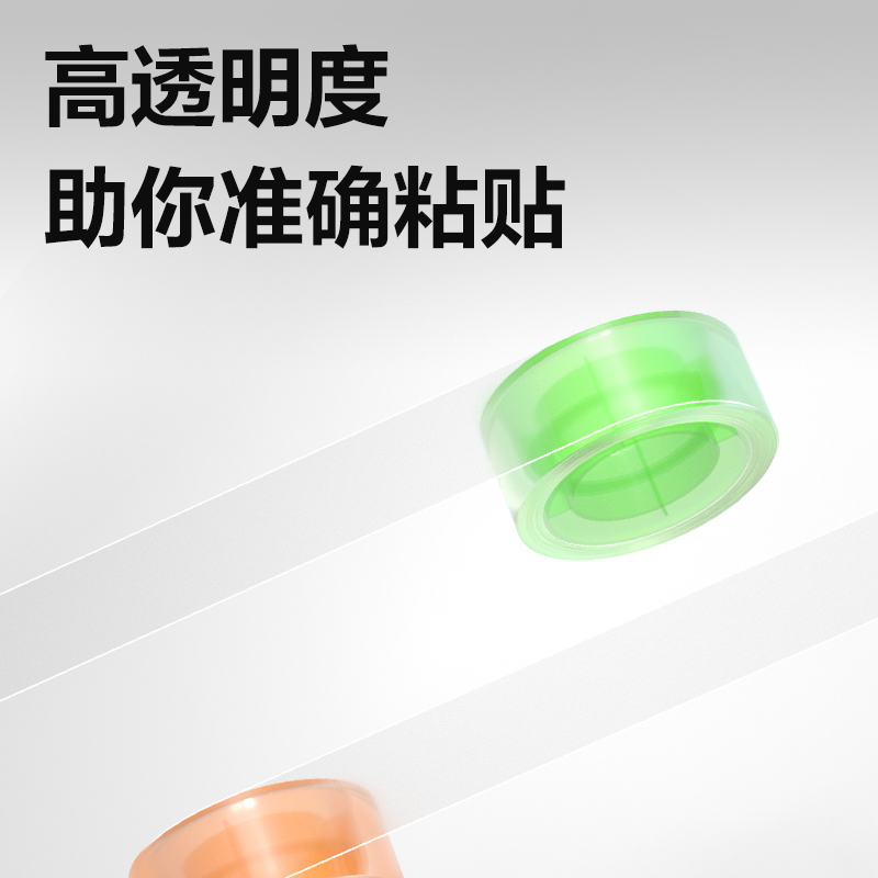 51fun吃瓜30023S強韌型彩芯文具膠帶12mm*25y*38um(混)2卷/卡