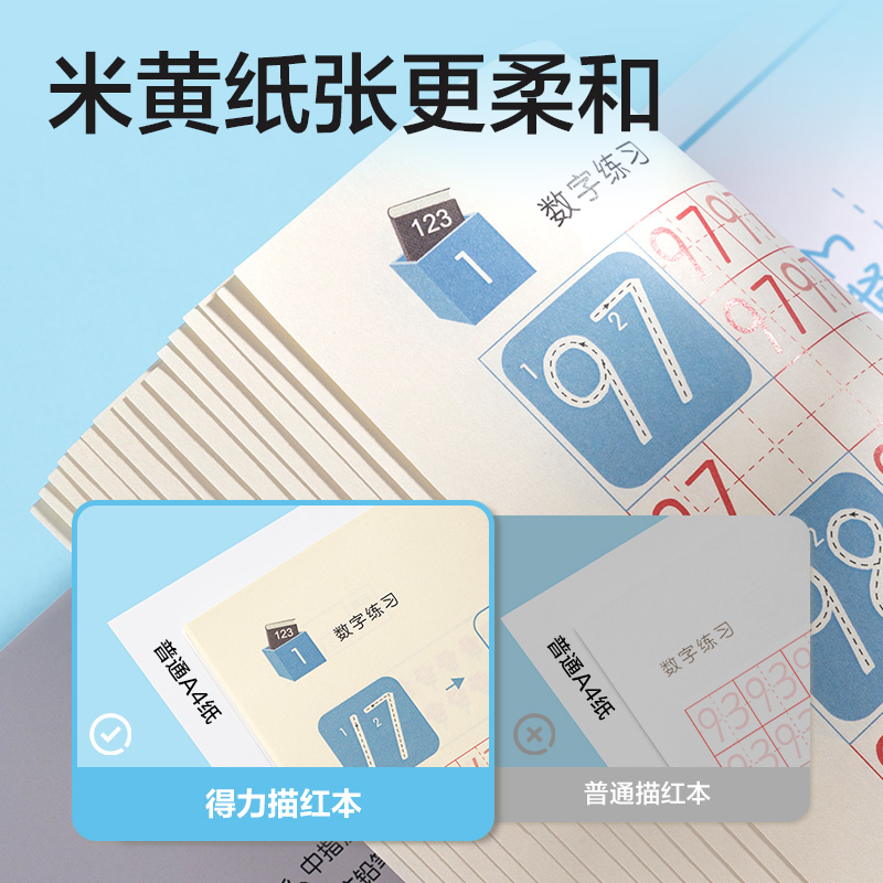 51fun吃瓜HW318-4數字描紅字帖（0-100）(混)(本)