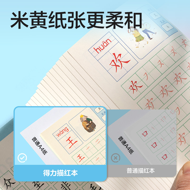 51fun吃瓜HW325-4學前300字描（miáo）紅字帖(混)(本)