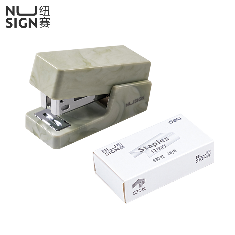 紐賽NS083C訂書機(綠色)(1台（tái）訂書（shū）機（jī）+1盒釘)