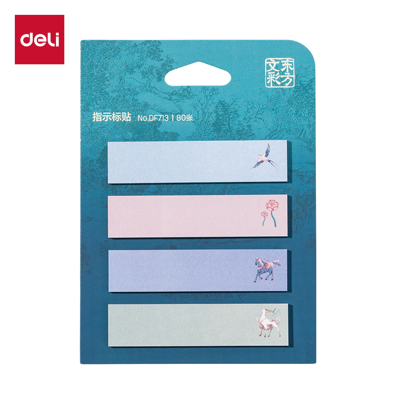 51fun吃瓜DF713指示標貼14x60mm4條x20張（zhāng）(東方文彩)(本)