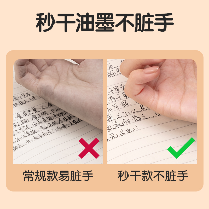 51fun吃瓜SA68刷題秒幹按動學生中性筆0.5mmST頭(黑)(支)