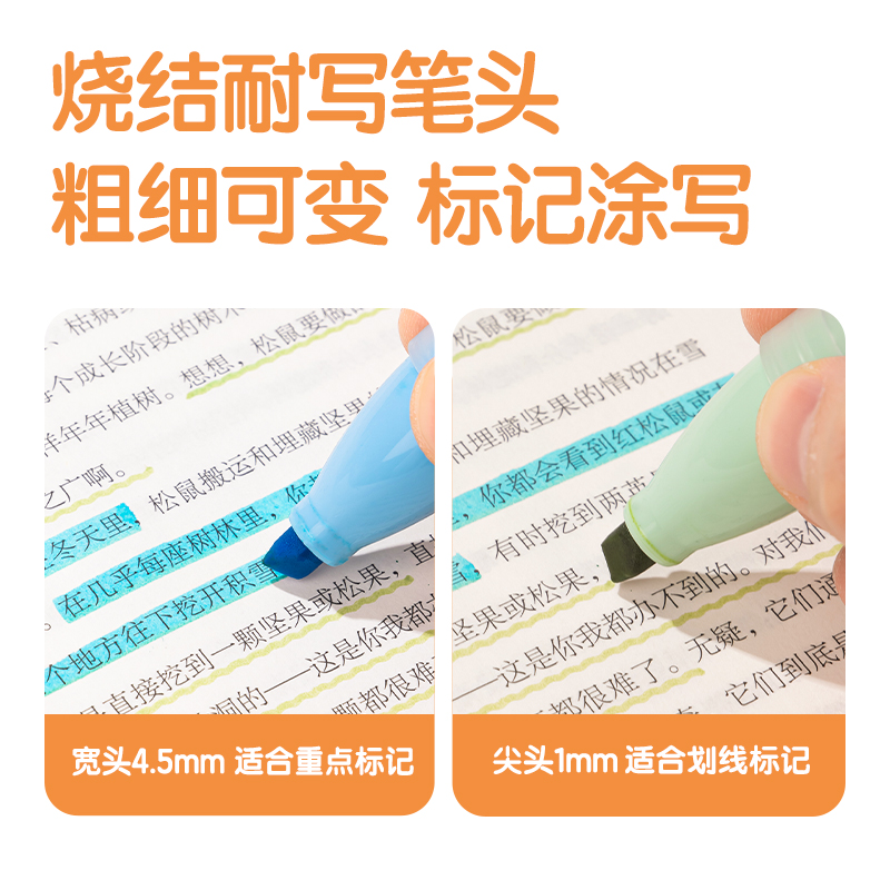 51fun吃瓜SK194下腰女孩柔彩IP熒光（guāng）筆(混)(4支/盒)