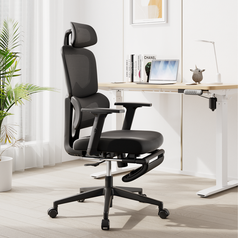 51fun吃瓜KF243-J主（zhǔ）管（guǎn）網椅(黑)(把)