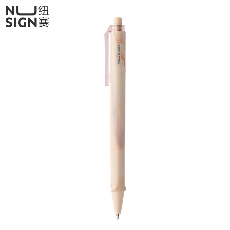 紐賽NS557C自然流體速幹按動中性（xìng）筆0.5mm子（zǐ）彈頭(沙丘影)(1支/卡)