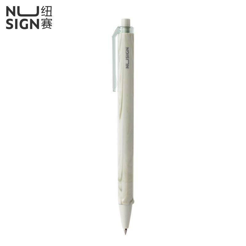 紐賽NS557C自然流體速（sù）幹按動中性筆0.5mm子彈頭(鬆筠澗)(1支/卡)