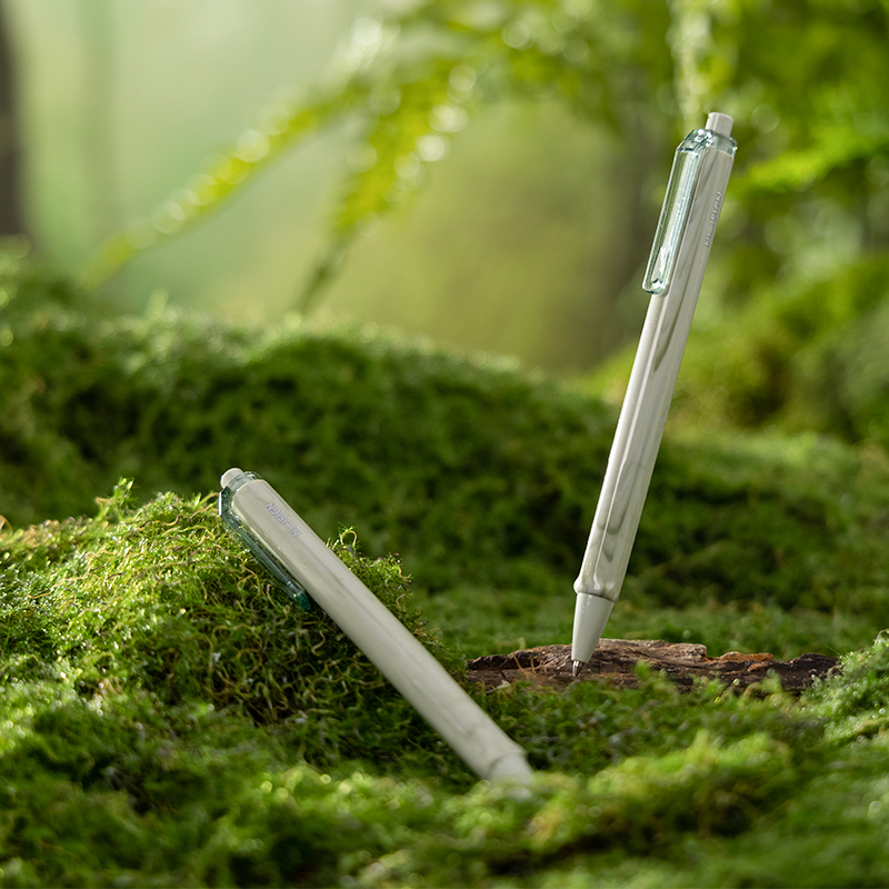 紐賽NS557C自然流體速幹按動中（zhōng）性筆0.5mm子彈頭(鬆筠澗)(1支/卡)