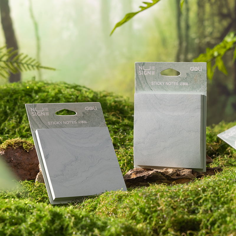 紐賽NS357-C自然（rán）流體記事貼74mm×74mm-60張(混)(袋)