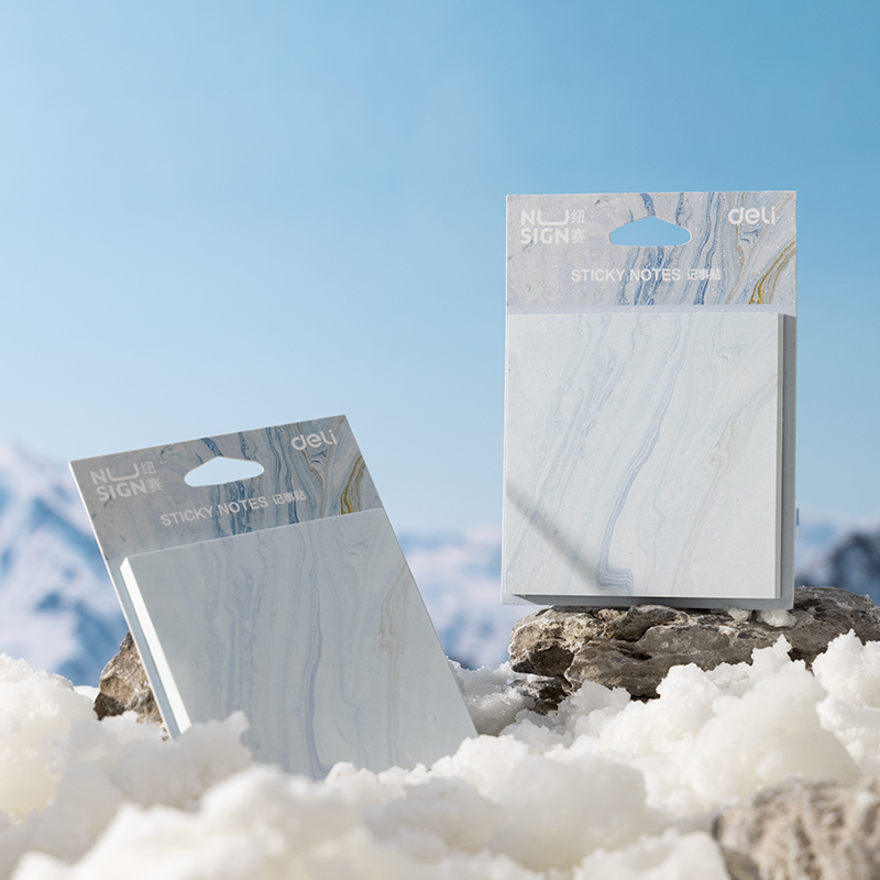 紐賽NS357-C自然流體記事貼（tiē）74mm×74mm-60張(混)(袋)