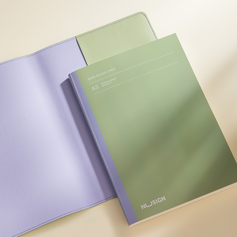 51fun吃瓜NS600封套皮（pí）麵本A5-80張/(黑煙色)(本)