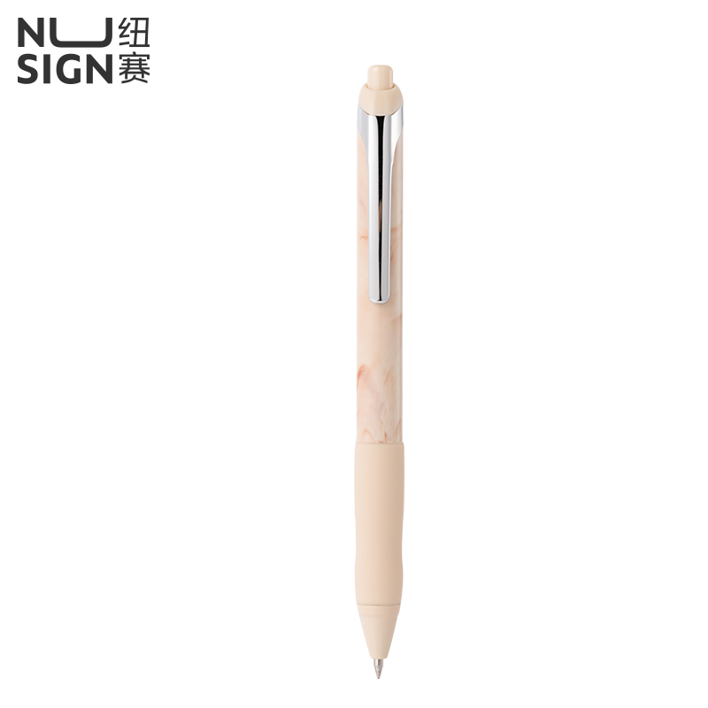 紐賽NS666C速（sù）幹按動紐賽中性筆0.5mm子（zǐ）彈頭(沙丘影)(1支/卡)