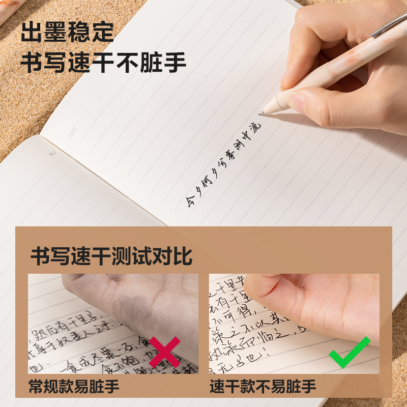 紐（niǔ）賽NS666C速（sù）幹按動紐賽中性筆0.5mm子（zǐ）彈頭(清照夜)(1支/卡)