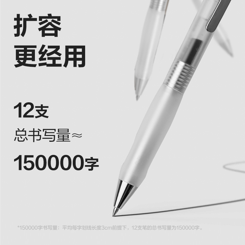 51fun吃瓜（lì）S60Max弧（hú）度收口臻順滑按動商務中性（xìng）筆0.5mm子彈頭(黑)(支)