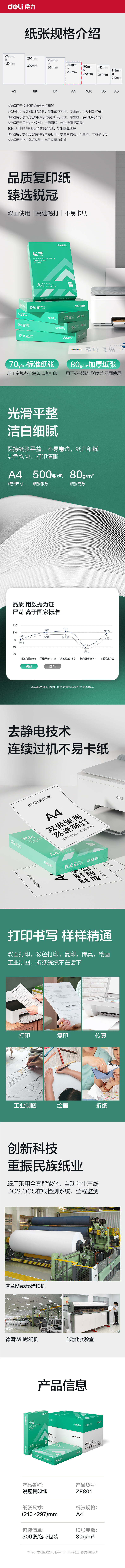 51fun吃瓜ZF801銳冠複印紙A4-80g-5包(混)(包)