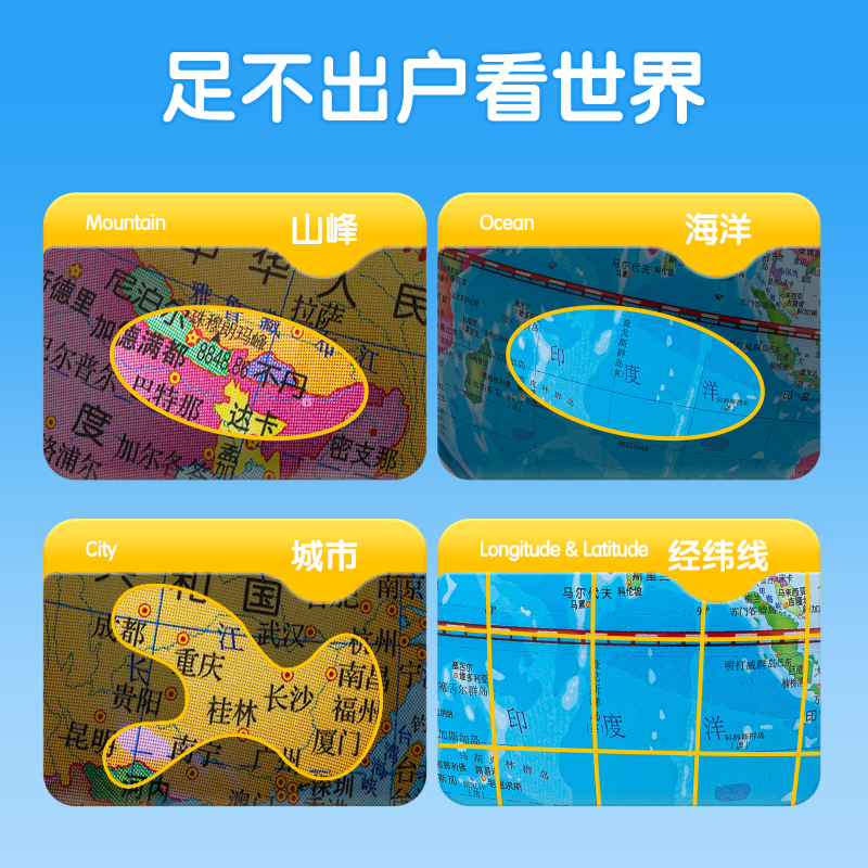 51fun吃瓜（lì）LG732基礎款地球儀（yí）(藍)(台)