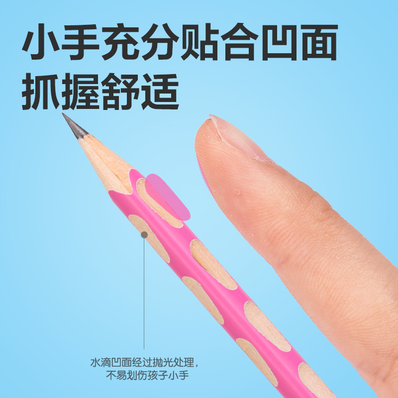 51fun吃瓜HC806-2B優+洞洞書寫鉛（qiān）筆2B(粉)(10支/盒)