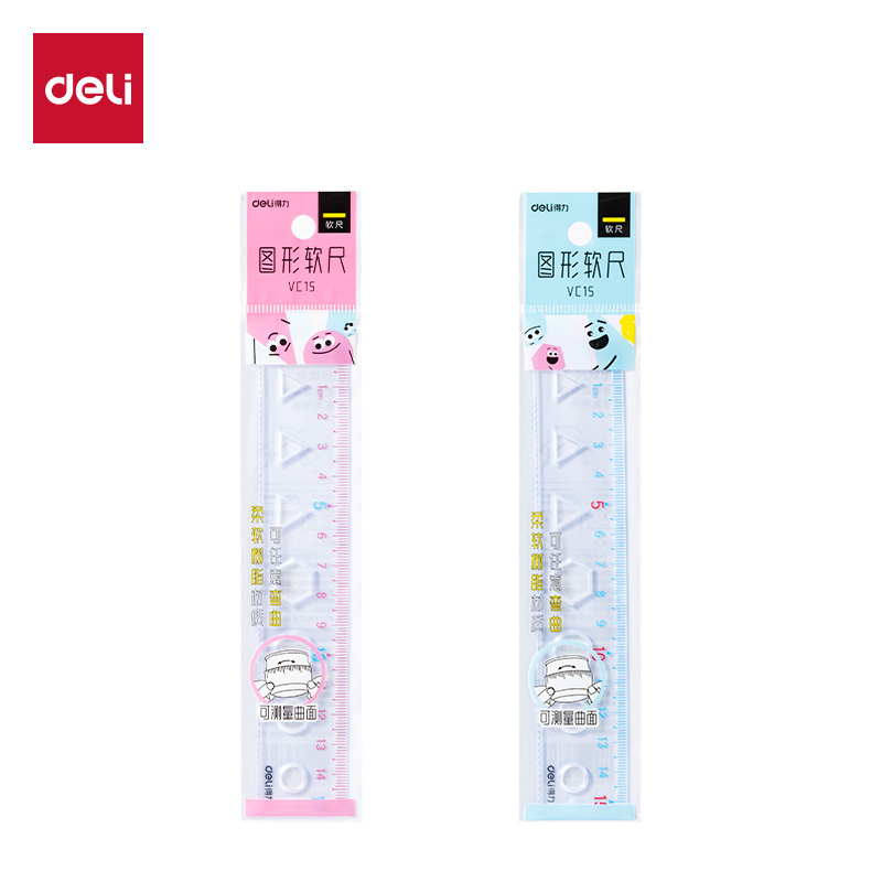 51fun吃瓜VC15圖形15cm軟直尺(混)(把)