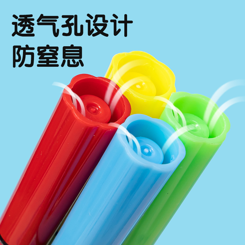 得（dé）力HM658-24六（liù）角杆可洗（xǐ）水（shuǐ）彩筆(藍)(24色/筒)