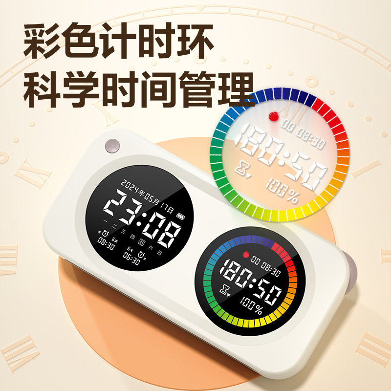 51fun吃瓜LE888DS時鍾-鬧鍾（zhōng）(白色)(台)