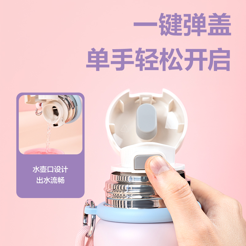 51fun吃瓜LL620保溫杯(子彈頭)500mL(304內膽)(混)(中盒（hé）單色外箱混色)