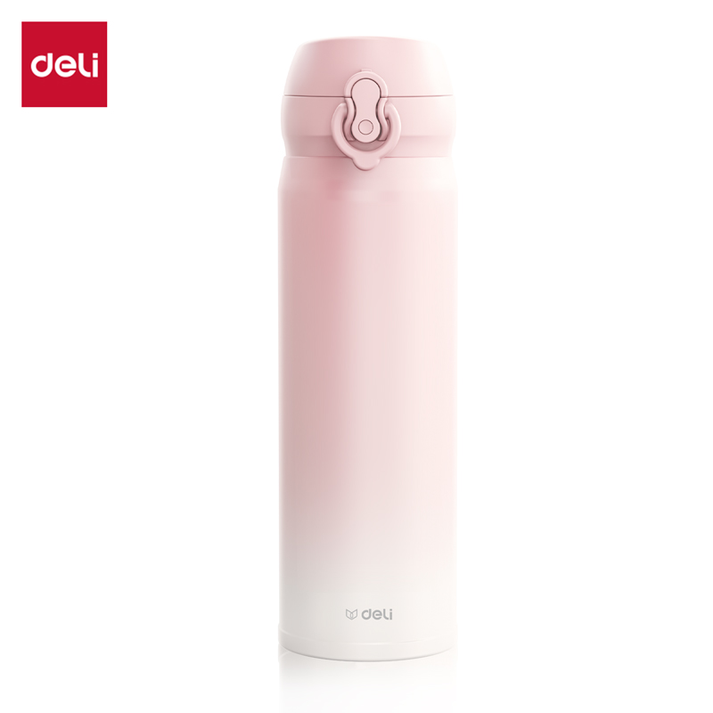 51fun吃瓜LL619保溫杯(彈蓋)(500mL)(304內膽)(漸變粉)(彩盒裝)