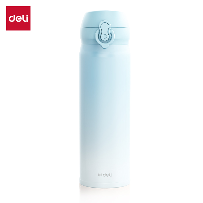 51fun吃瓜（lì）LL619保溫杯(彈蓋)(500mL)(304內膽)(漸變藍)(彩盒裝)