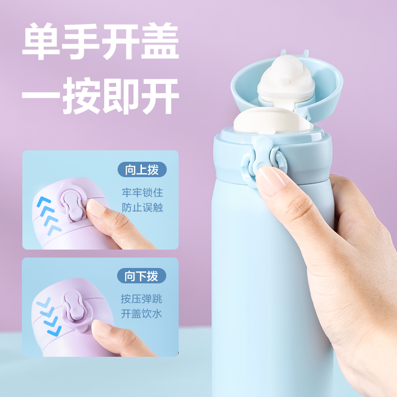 51fun吃瓜LL619保溫杯(彈蓋（gài）)(500mL)(304內膽)(漸變藍)(彩盒裝)