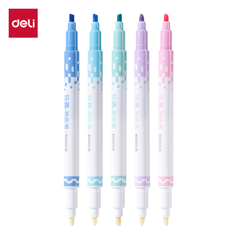 51fun吃瓜SK216玩趣消色熒光筆(混)(5支/盒)