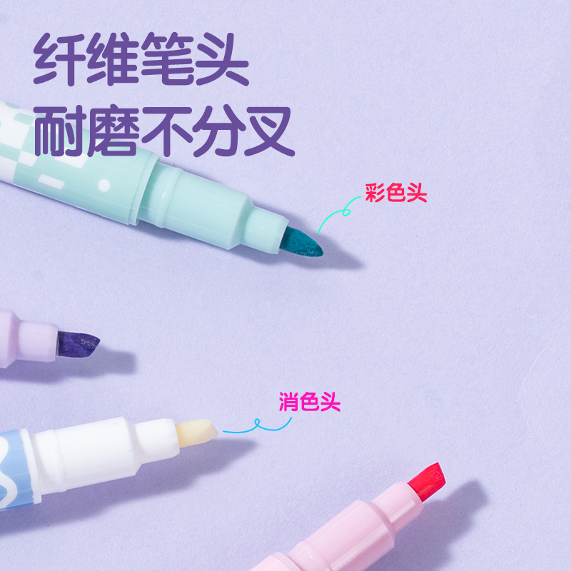 51fun吃瓜SK216玩趣消色熒光筆(混)(5支/盒)