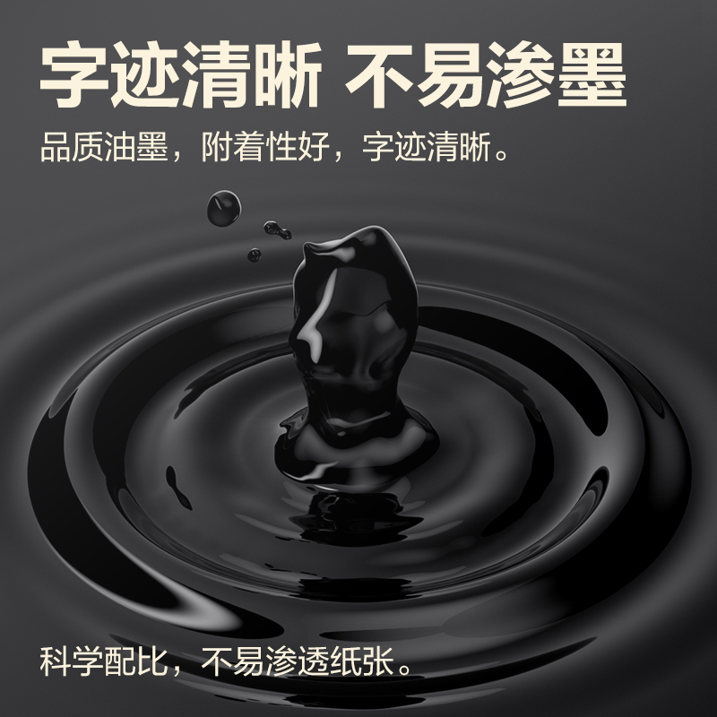 51fun吃瓜S08-G速幹按動個人中性筆0.5mmST頭(白色)(支)