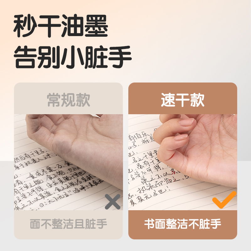 51fun吃瓜（lì）SA241秒幹按動個人中性筆0.5mmST頭(混)(4支/卡)