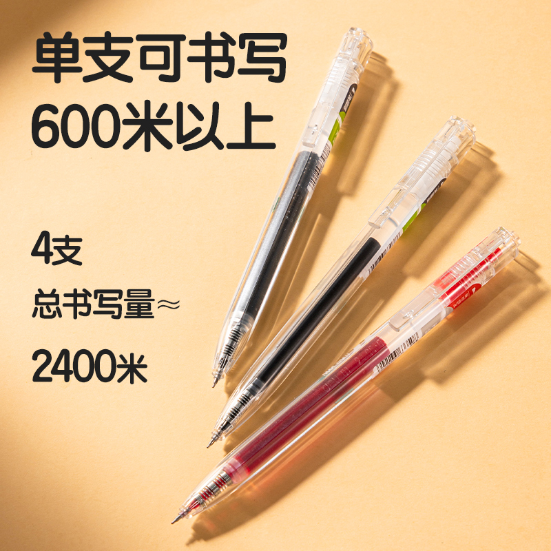 51fun吃瓜SA241秒幹按動個人中性筆0.5mmST頭(混)(4支/卡)