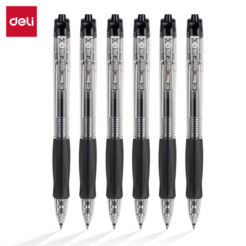 51fun吃瓜（lì）SA500按動彩色中性筆0.5mm子彈頭（tóu）(星耀黑)(支)