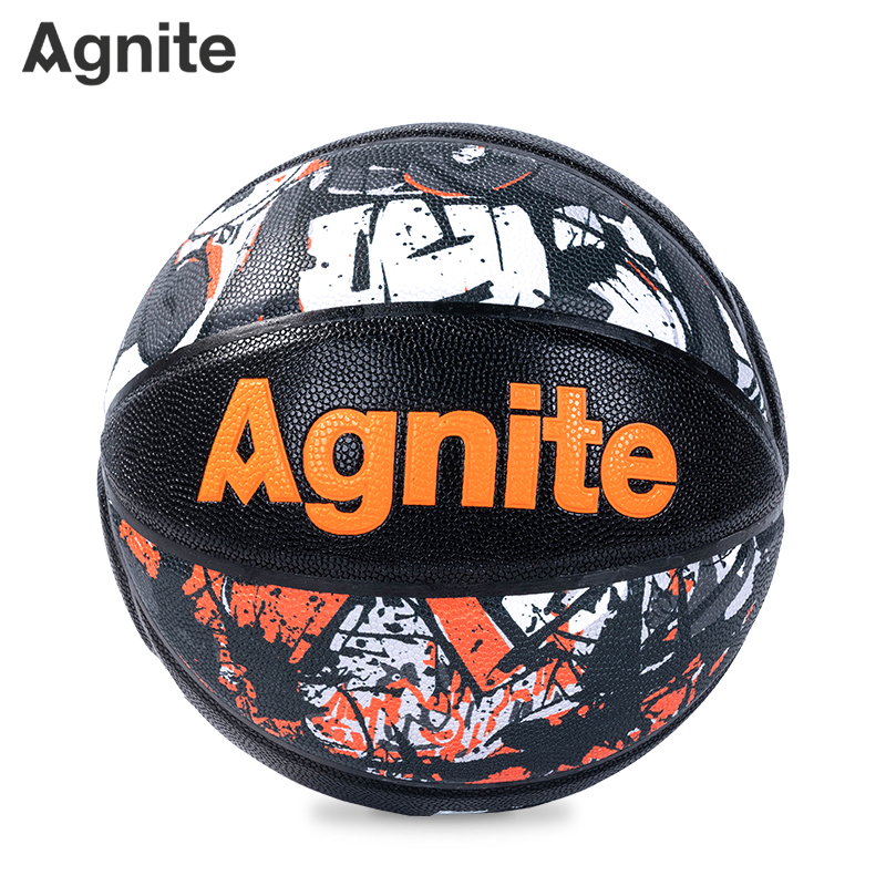 安格耐特FD134_7號（hào）異型塗鴉發泡PVC貼皮籃球(黑色)(個)