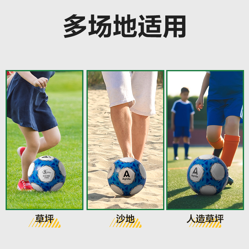 安格（gé）耐特FD201_5號發泡PVC機縫足球(白+藍)(個（gè）)