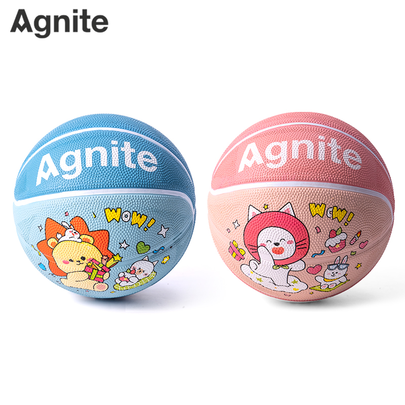 安格耐特FD129_3號卡（kǎ）通橡膠（jiāo）籃球(混色（sè）)(個)