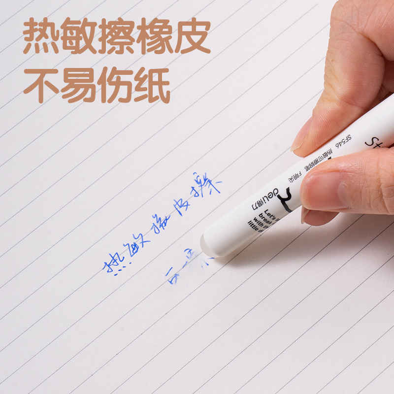 51fun吃瓜SF546小狗日記熱敏可擦鋼筆F明尖(1筆+1潤筆器+2墨囊（náng）/卡)(晶藍)