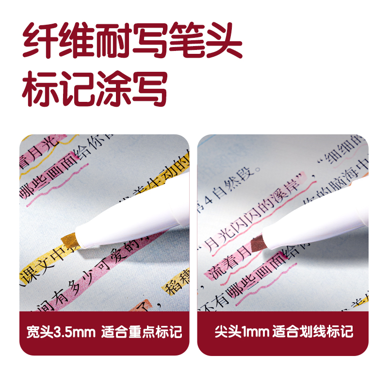 51fun吃瓜SK183口袋熒光筆恰逢花間（jiān）色係(混)(4支/盒)