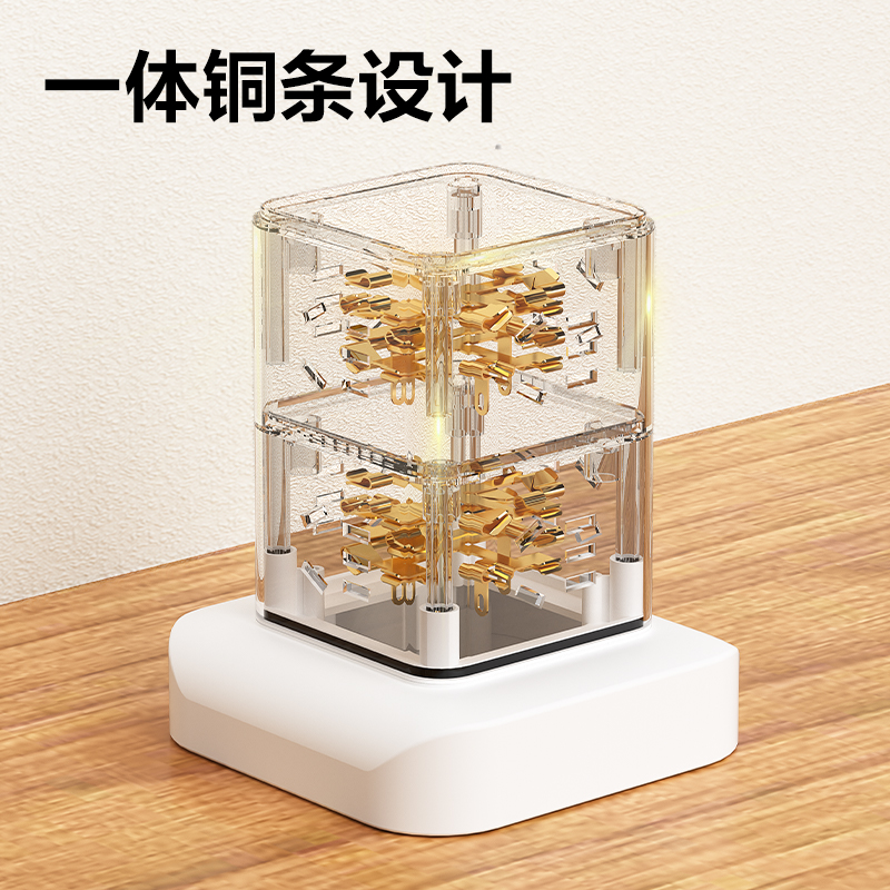 51fun吃瓜LU5052立式插座（zuò）_8組2A2C_1.8米_彩盒(白)(個)